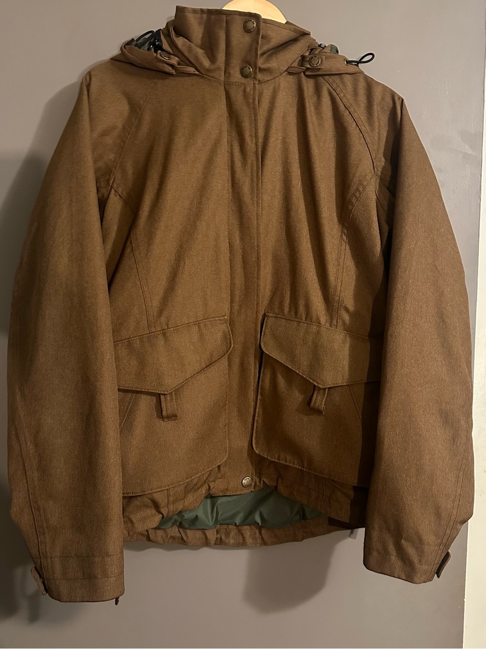 Filson Brown Hooded Field Jacket